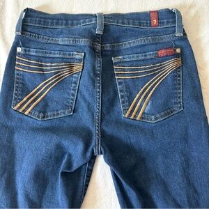 7 For All Man Kind Tailorless DOJO Flare in color High Wave! SIZE 27